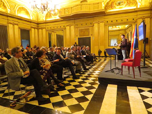 Celebració del Dia d'Europa 2016 al Saló de Descans del Teatre Municipal de Girona