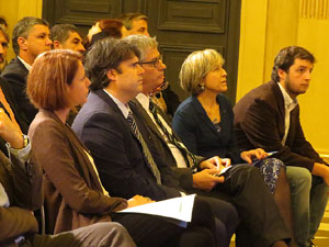 Celebració del Dia d'Europa 2016 al Saló de Descans del Teatre Municipal de Girona