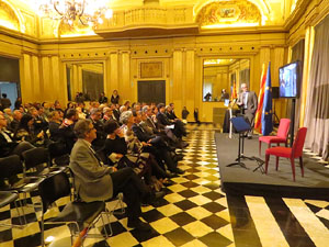 Celebració del Dia d'Europa 2016 al Saló de Descans del Teatre Municipal de Girona