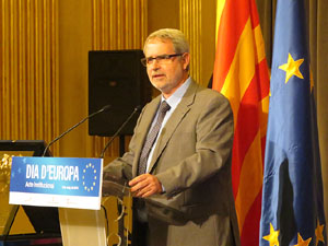 Celebració del Dia d'Europa 2016 al Saló de Descans del Teatre Municipal de Girona