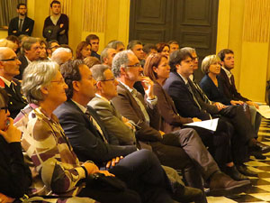 Celebració del Dia d'Europa 2016 al Saló de Descans del Teatre Municipal de Girona