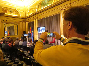 Celebració del Dia d'Europa 2016 al Saló de Descans del Teatre Municipal de Girona