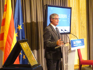 Celebració del Dia d'Europa 2016 al Saló de Descans del Teatre Municipal de Girona