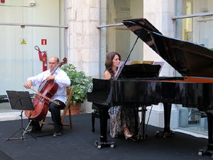 Diada Nacional 2016. Acte institucional al pati de la Diputació de Girona