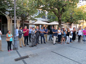 Diada Nacional 2016. Homenatge floral a Carles Rahola a la Rambla de la Llibertat