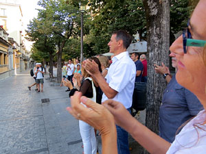 Diada Nacional 2016. Homenatge floral a Carles Rahola a la Rambla de la Llibertat