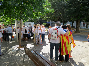 Diada Nacional 2016. Manifestació sotre el lema A punt. Endavant república catalana, a Salt
