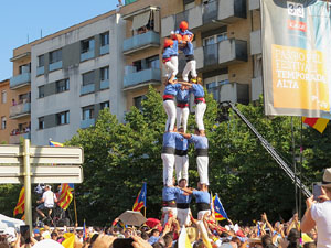 Diada Nacional 2016. Manifestació sotre el lema A punt. Endavant república catalana, a Salt