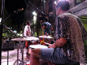 Diada Nacional 2016. Concert del grup Falciots Ninja a la plaça del Vi