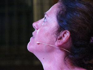 Diada Nacional 2016. X Marxa de Torxes de Girona. Recreació històrica amb el Regiment de Sant Narcís i l'actriu Cristina Cervià