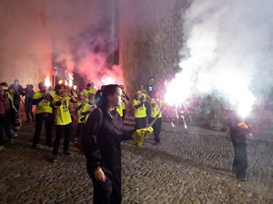 Fires 2016. La Beatufarra, descens del Beatusaure per les escales de la Catedral de Girona