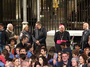 Fires 2016. Castells dins la nau gòtica de la Catedral de Girona