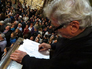 Fires 2016. Castells dins la nau gòtica de la Catedral de Girona