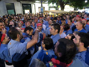 Fires 2016. Els Castells de Vigília a la Rambla de la Llibertat, amb els Marrecs de Salt i la Nova Muixeranga d'Algemesí