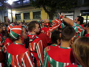 Fires 2016. Els Castells de Vigília a la Rambla de la Llibertat, amb els Marrecs de Salt i la Nova Muixeranga d'Algemesí