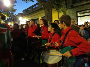 Fires 2016. Els Castells de Vigília a la Rambla de la Llibertat, amb els Marrecs de Salt i la Nova Muixeranga d'Algemesí