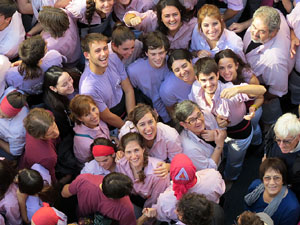 Fires 2016. La Diada Castellera a la pla&ccedil;a del Vi, amb els Marrecs de Salt, els Capgrossos de Matar&oacute; i els Minyons de Terrassa