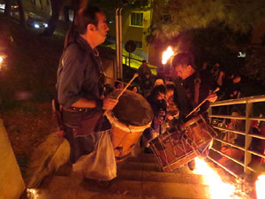 Fires 2016. Espectacle de foc i música Lluminàries de Fires, a càrrec de Taller de Magnèsia i Els Berros de la Cort