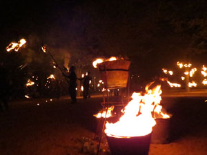 Fires 2016. Espectacle de foc i música Lluminàries de Fires, a càrrec de Taller de Magnèsia i Els Berros de la Cort