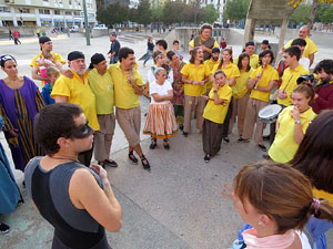 Fires 2016. El preg&oacute. Concentraci&oacute; a la pla&ccedil;a de la Constituci&oacute;