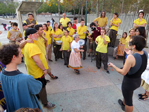 Fires 2016. El preg&oacute. Concentraci&oacute; a la pla&ccedil;a de la Constituci&oacute;