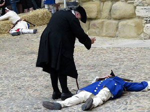 Girona resisteix! Jornades de recreació històrica de la Guerra de Successió. Combat a la plaça de Sant Domènec