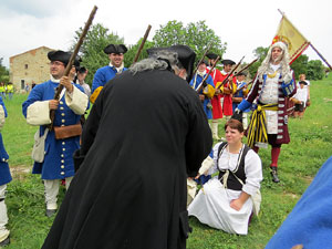 Girona resisteix! Jornades de recreaci&oacute; hist&ograve;rica de la Guerra de Successi&oacute;. Castell de Montju&iuml;c. Cloenda de la recreaci&oacute; hist&ograve;rica