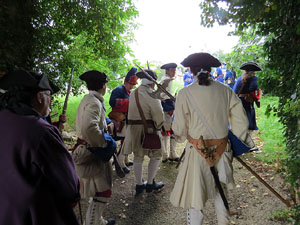 Girona resisteix! Jornades de recreaci&oacute; hist&ograve;rica de la Guerra de Successi&oacute;. Castell de Montju&iuml;c. Assalt de les portes del castell