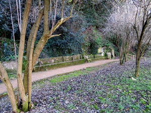 L'itinerari del Galligants. Camí verd que connecta la plaça dels Jurats del Barri Vell amb la font del Bisbe