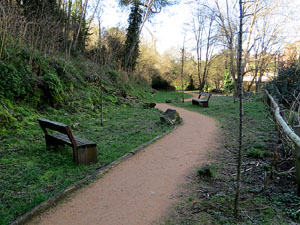 L'itinerari del Galligants. Camí verd que connecta la plaça dels Jurats del Barri Vell amb la font del Bisbe