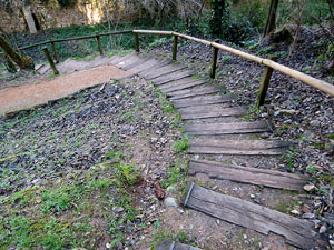 L'itinerari del Galligants. Camí verd que connecta la plaça dels Jurats del Barri Vell amb la font del Bisbe