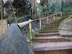 L'itinerari del Galligants. Camí verd que connecta la plaça dels Jurats del Barri Vell amb la font del Bisbe