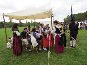 IX Festa Reviu els Setges Napole&ograve;nics de Girona. Campament d'&egrave;poca napole&ograve;nica al parc de les Ribes del Ter