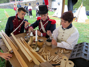 IX Festa Reviu els Setges Napole&ograve;nics de Girona. Campament d'&egrave;poca napole&ograve;nica al parc de les Ribes del Ter