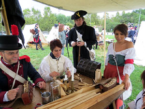 IX Festa Reviu els Setges Napole&ograve;nics de Girona. Campament d'&egrave;poca napole&ograve;nica al parc de les Ribes del Ter