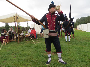 IX Festa Reviu els Setges Napole&ograve;nics de Girona. Campament d'&egrave;poca napole&ograve;nica al parc de les Ribes del Ter