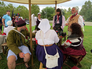 IX Festa Reviu els Setges Napole&ograve;nics de Girona. Campament d'&egrave;poca napole&ograve;nica al parc de les Ribes del Ter