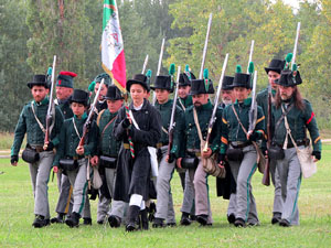 IX Festa Reviu els Setges Napole&ograve;nics de Girona. Campament d'&egrave;poca napole&ograve;nica al parc de les Ribes del Ter
