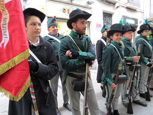IX Festa Reviu els Setges Napole&ograve;nics de Girona. Desfilada pels carrers del Barri Vell