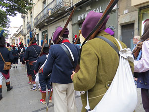 IX Festa Reviu els Setges Napole&ograve;nics de Girona. Desfilada pels carrers del Barri Vell