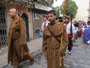 IX Festa Reviu els Setges Napole&ograve;nics de Girona. Desfilada pels carrers del Barri Vell