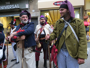 IX Festa Reviu els Setges Napole&ograve;nics de Girona. Desfilada pels carrers del Barri Vell