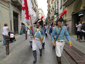IX Festa Reviu els Setges Napole&ograve;nics de Girona. Presentaci&oacute; a la pla&ccedil;a de la Independ&egrave;ncia