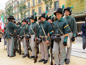 IX Festa Reviu els Setges Napole&ograve;nics de Girona. Presentaci&oacute; a la pla&ccedil;a de la Independ&egrave;ncia