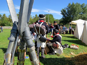 IX Festa Reviu els Setges Napole&ograve;nics de Girona. Campament d'&egrave;poca  napole&ograve;nica al parc de les Ribes del Ter