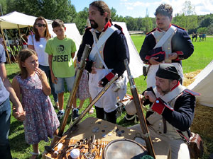 IX Festa Reviu els Setges Napole&ograve;nics de Girona. Campament d'&egrave;poca  napole&ograve;nica al parc de les Ribes del Ter