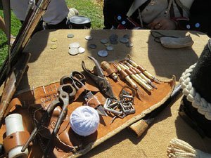 IX Festa Reviu els Setges Napole&ograve;nics de Girona. Campament d'&egrave;poca  napole&ograve;nica al parc de les Ribes del Ter