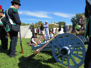 IX Festa Reviu els Setges Napole&ograve;nics de Girona. Campament d'&egrave;poca  napole&ograve;nica al parc de les Ribes del Ter