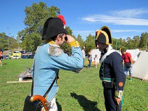 IX Festa Reviu els Setges Napole&ograve;nics de Girona. Campament d'&egrave;poca  napole&ograve;nica al parc de les Ribes del Ter