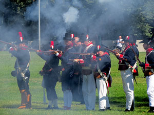 IX Festa Reviu els Setges Napole&ograve;nics de Girona. Recreaci&oacute; d'una batalla al parc de les Ribes del Ter